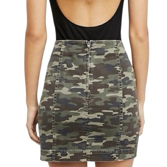 Free People Camouflage Mini Skirt - Picture 4 of 9